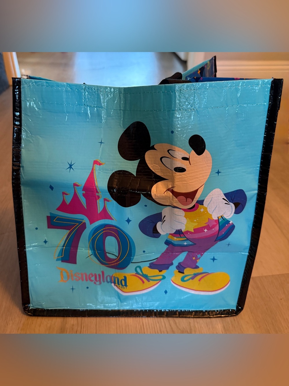 Disneyland Parks DLR 70th Anniversary Reusable Tote Bag Mickey Small Size